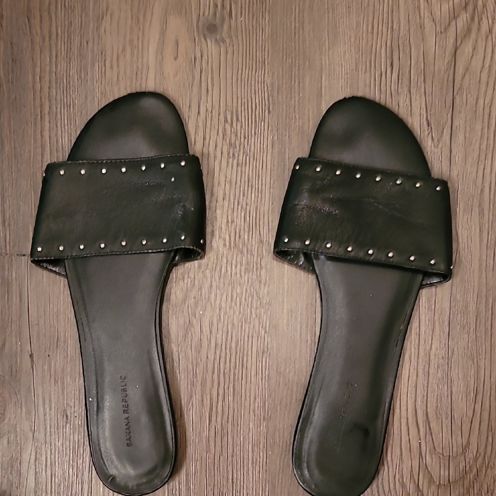 Women's Black Slide Sandals